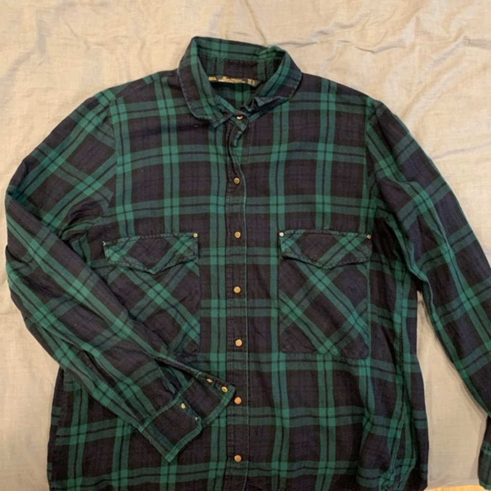 Zara Plaid Button Down - XL